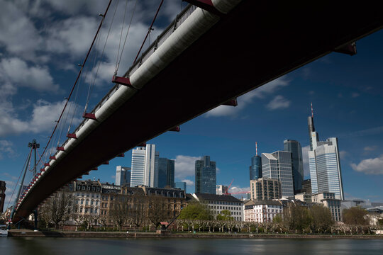 Blick auf die Skyline von Frankfurt am Main