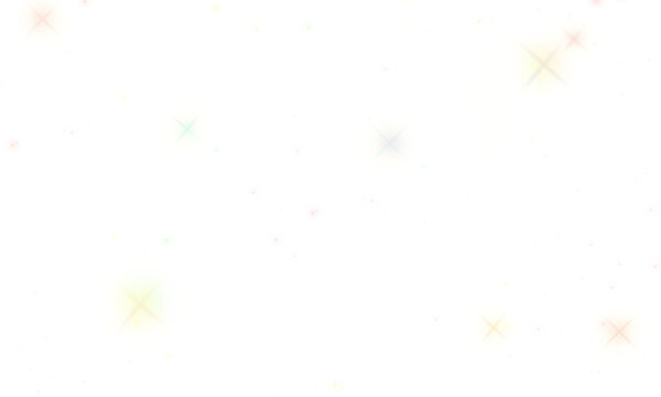 Rainbow Glitter Sparkle Overlay, Starburst Light Effect PNG