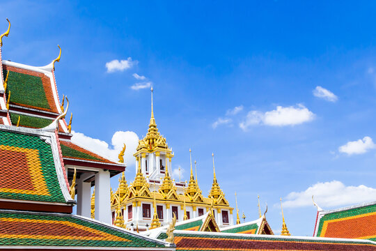 Wat Ratchanatdaram in Bangkok, Thailand.