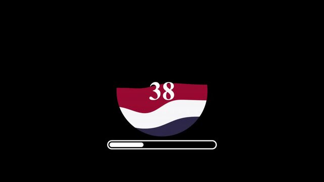 Thailand Flag Loading Animation &ndash; Modern UI Loading Screen Loop