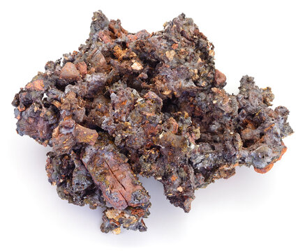 Large piece of dark metal slag authentic photography