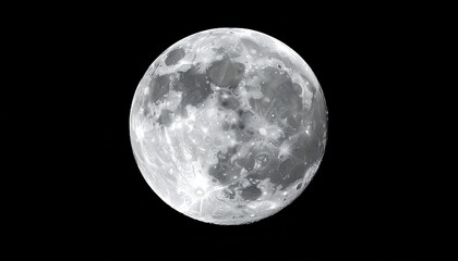 Fototapeta premium A close-up photograph of the moon