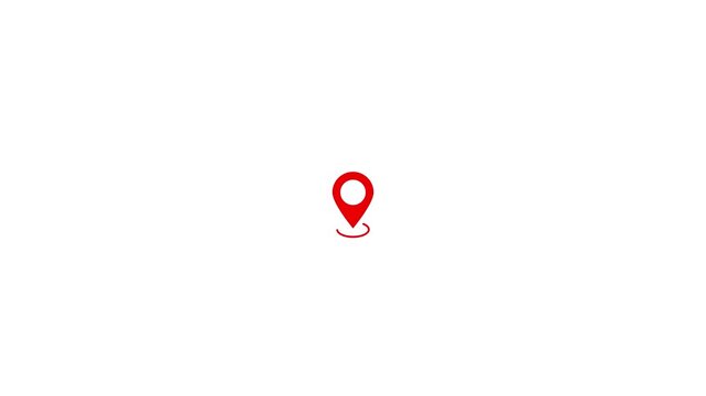 Map pointer icon set with pin symbols for navigation and location markers. Pin symbol Indicates the location of the GPS map.