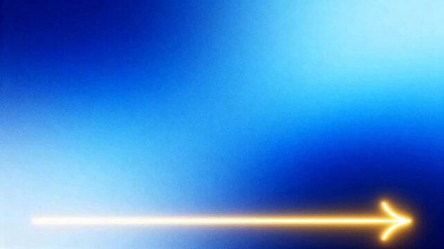 Blue gradient background with glowing arrow