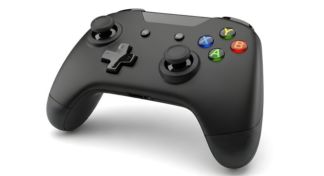 Black Xbox 360 Wireless Game Controller.