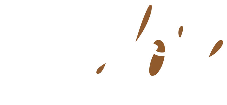 Coffee beans pouring down freely.