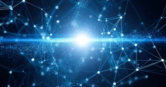 Abstract digital network connection background