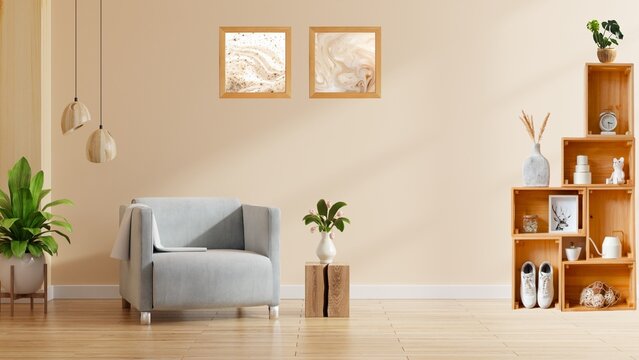 Minimal Room Interior Zoom Virtual Background - 1