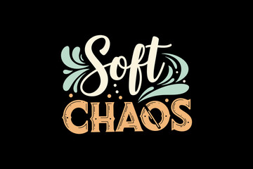 Obraz premium Soft Chaos Typography Design.