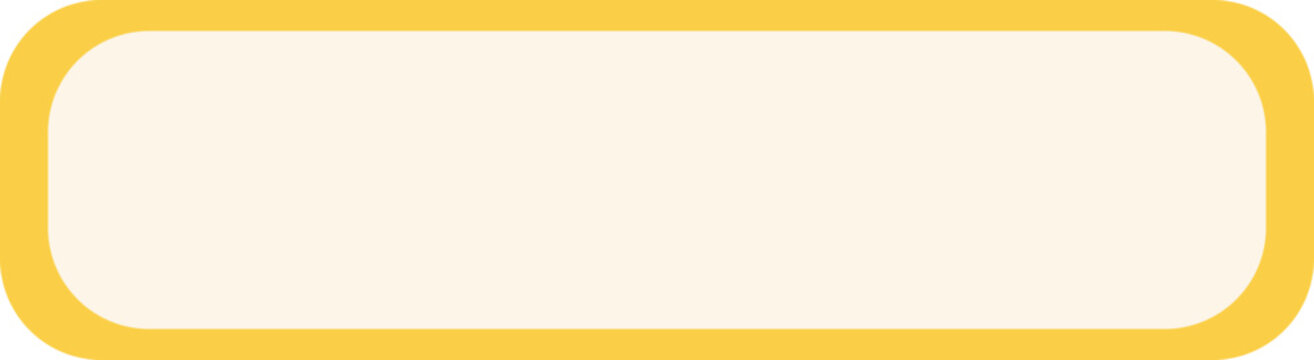 Rounded Blank Label Banner in Flat Style