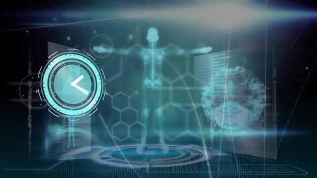 Animation of clock moving over unk