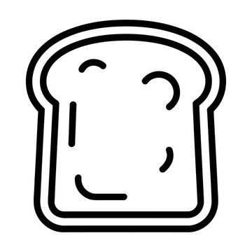 Vector of a slice of bread