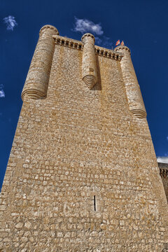 Castle of the Enr&iacute;quez Family,13-15th Century, Spanish Property of Cultural Interest, Torrelobat&oacute;n, Valladolid, Castilla y Le&oacute;n, Spain, Europe
