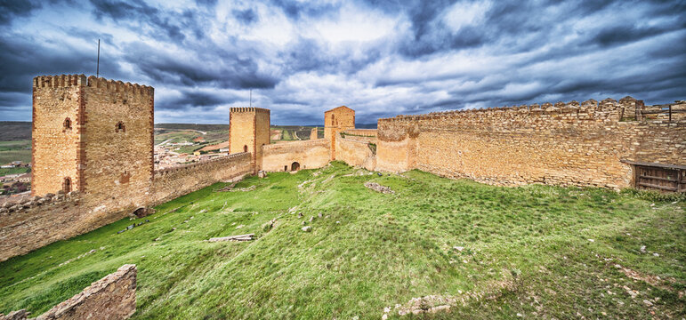Castle of Molina de Arag&oacute;n, 9-13th Century Historic Artistic Spanish Monument, Molina de Arag&oacute;n, Guadalajara, Castilla La Mancha, Spain, Europe