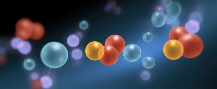 Vibrant illustration of a cation engaging with dynamic anions in a chemical solution environment.