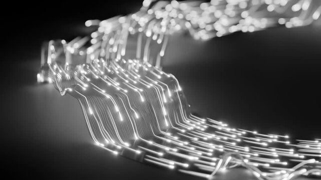 Satisfying Loop of 3D optical fiber neon lights