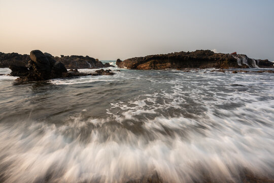 Dramatic Waves at Red Coral (Karang Bereum) Beach 