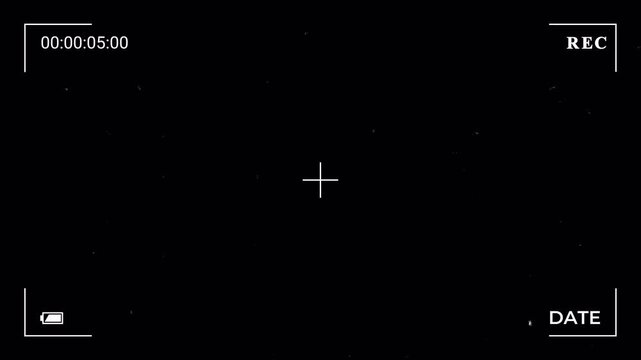Camera  time recording noise overlay
