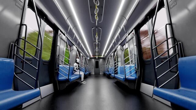 3D Android Subway Interior loop