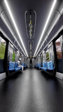 3D Android Subway Interior loop
