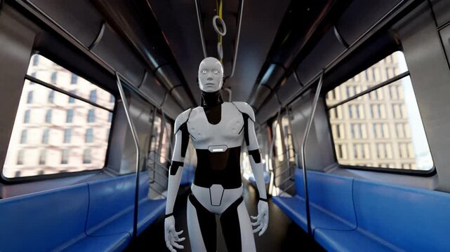 3D Android Subway Interior loop