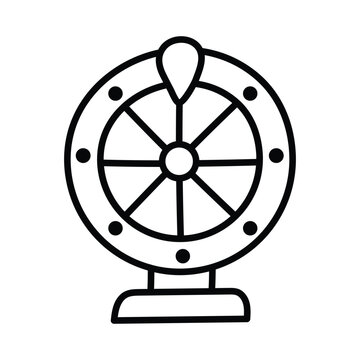 Prize Wheel doodle icon eps 10 file