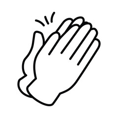 Fototapeta premium Applause doodle icon eps 10 file