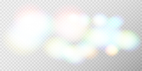 Bright colorful bokeh background with glowing blurred circles, abstract vibrant light effect, soft defocused festive vector illustration  © Татьяна Куриленко