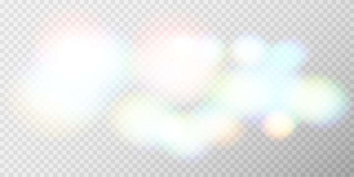 Bright colorful bokeh background with glowing blurred circles, abstract vibrant light effect, soft defocused festive vector illustration
