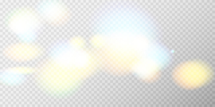 Colorful abstract bokeh background with glowing blurred circles, vibrant defocused light effect, soft festive atmosphere, bright vector illustration
