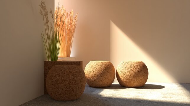 Minimalist Interior with Natural Elements