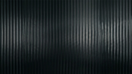 Obraz premium Ribbed glass texture background in dark industrial style. A collection of vertical ribbed linear textures, including glass, fluted, metal, pattern, black, sleek, abstract, and more. High resolution.