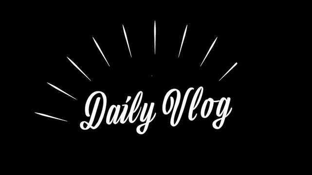 手書き風おしゃれなデイリーVlog タイトル 動画 サムネイル