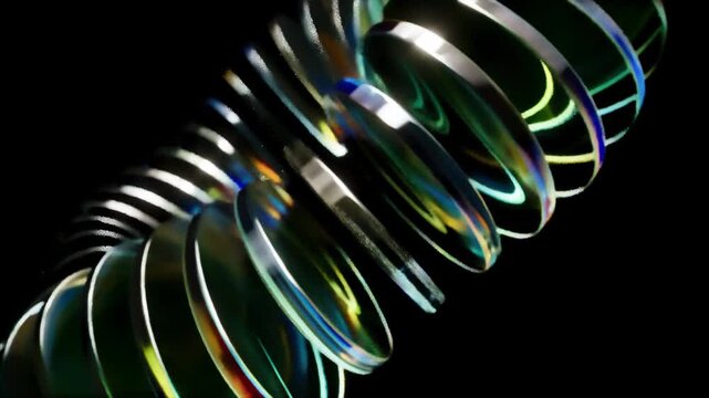 Magnifying glass lenses science bg able rotate endless 4k