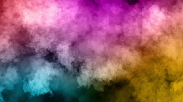 Multicolor Vapor Motion Abstract Fluid Atmosphere Design smoke clouds blending into vibrant abstract composition, artistic motion dynamic atmosphere, creative backgrounds modern visual design