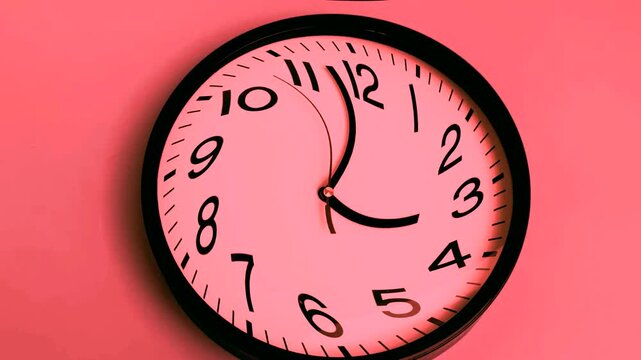 Abstract clock. Daylight Saving time or clocks go back at 2 am