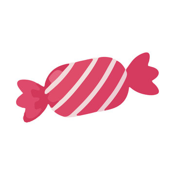 Sweet pink candy treat illustration