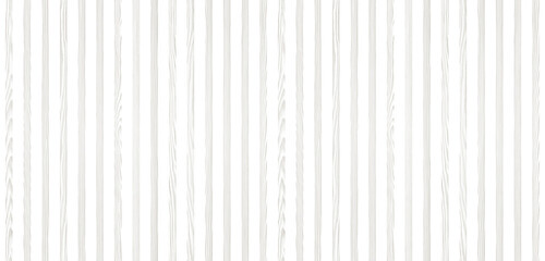 Obraz premium SEAMLESS pattern of white wooden wall panel, isolated on transparent background. Decorative accent wall, space divider or fence design. 