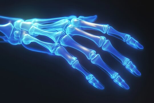 X ray hand bones blue skeleton hand human hand anatomy bone joint finger wrist medical radiology skeletal transparent healthcare orthopedic diagnostic medicine clinical scan anatomy hand x ray