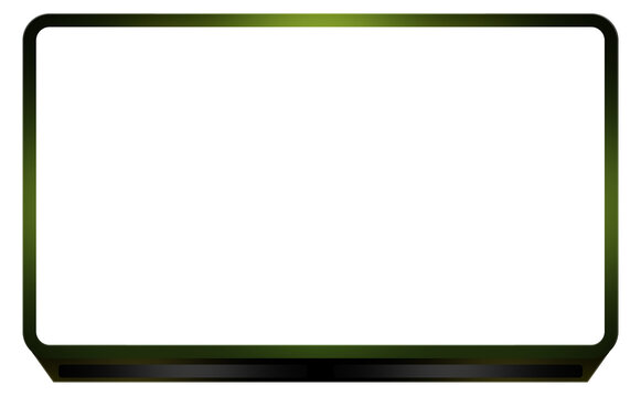 Futuristic Green Facecam Overlay  For Streamers