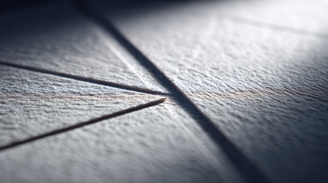 Geometric Lines on Textured Wood Surface