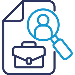 Job Search line color icon © shelineline