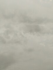 Fototapeta premium Soft overcast sky background with smooth cloud texture and neutral gray tones.