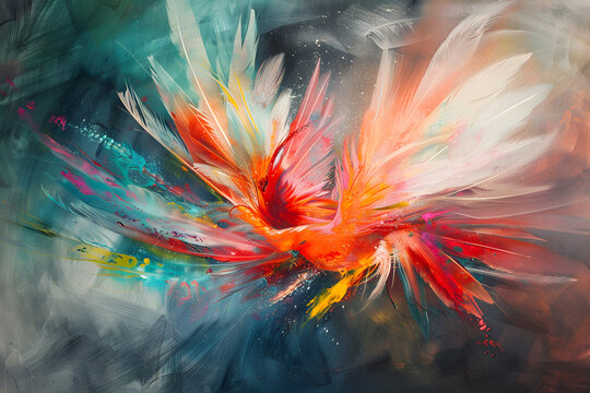 Vibrant Abstract Art Background Gradient Texture