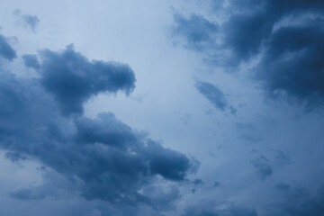 Fototapeta premium Gray storm clouds in sky