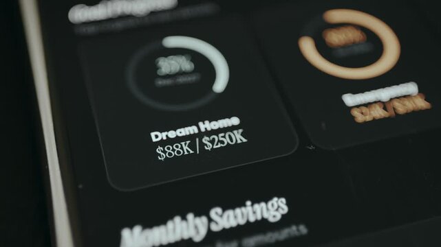 Progress tracker for a savings goal labeled Dream Home