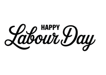 Fototapeta premium Happy Labor Day Typography Lettering Design Worker Holiday Vector Illustration