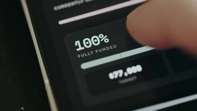 100 percent fully funded, goal has successfully reached the financial target