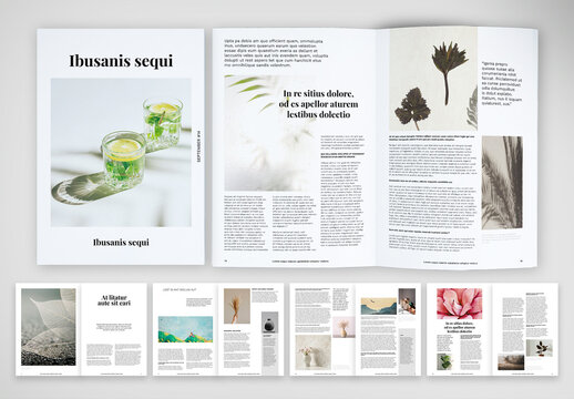 Minimal Large Format Magazine Template