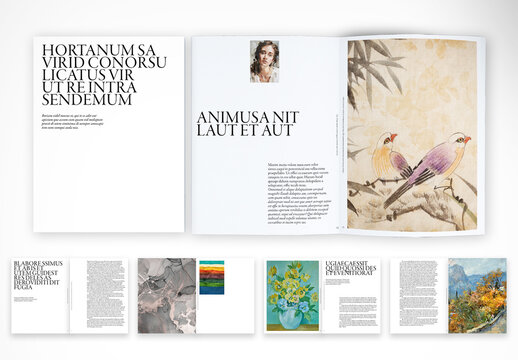 Visual Editorial Art Book Template